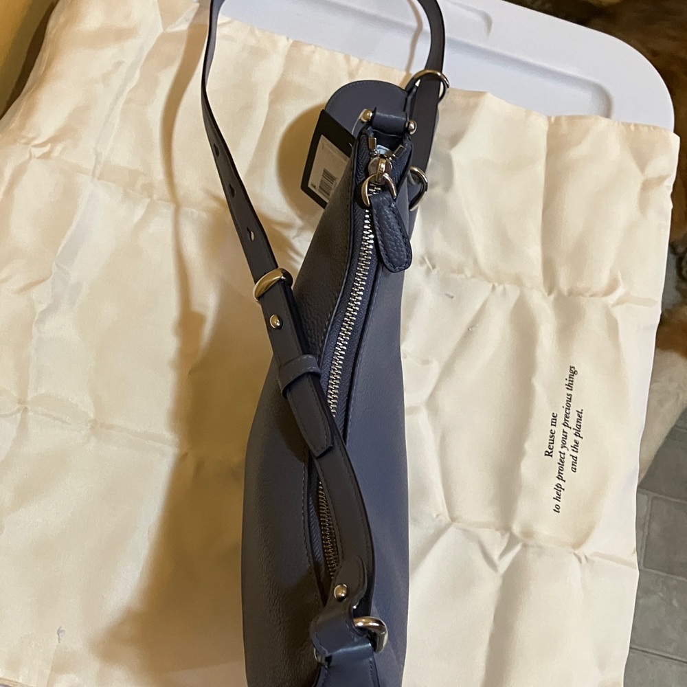 Kate Spade Duo MD Pebble Leather Shldr bag Cunder GRE - Picture 9 of 11